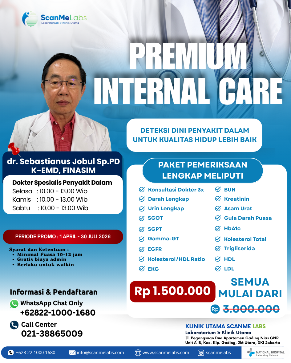 Lebih cepat tahu,lebih cepat ditangani,lebih berpeluang untuk berhasil diobati.